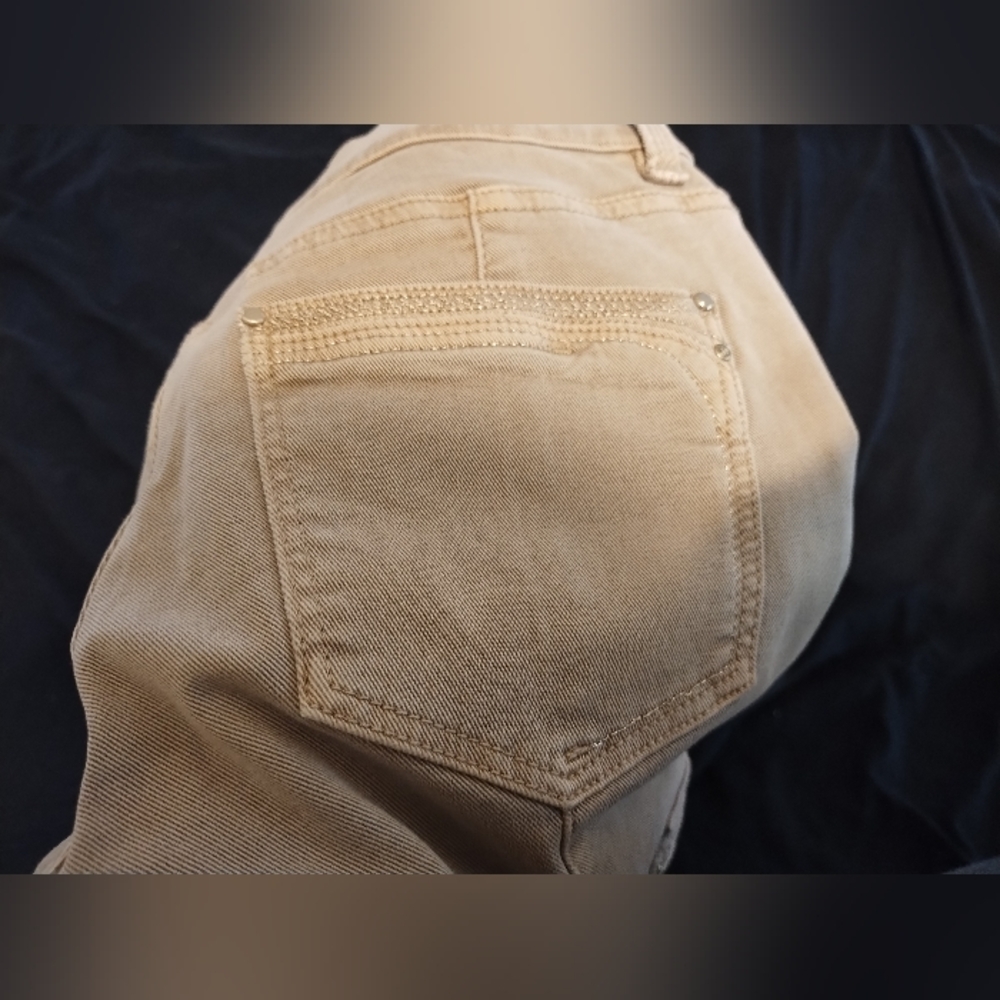 White House Black Market Skinny Leg Khaki Pants Size 0 Regular Zip Ankle - Picture 8 of 15